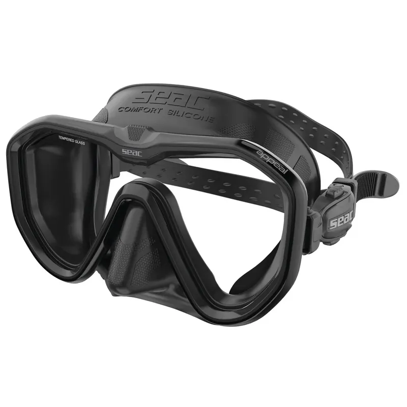 Echt Diving Mask Appeal Asin Fit Black-Black Seac 75-75N-SBL