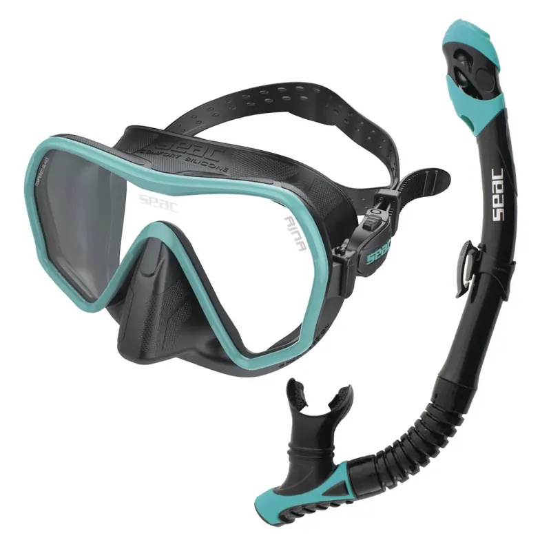 Solange Der Vorrat Reicht Diving Set Bis Ajna Reverse Dry Black-Tiffany Seac 89-95TI