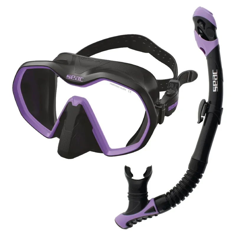 Diving Set Bis Icona Reverse Dry Black-Lilac Seac 89-96NLL Solange Der Vorrat Reicht