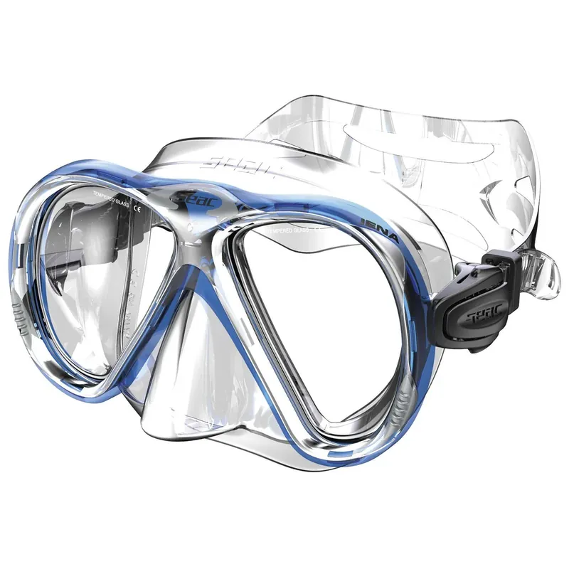 Diving Snorkeling Mask Iena Clear-Blue Seac 9238B Zertifiziert