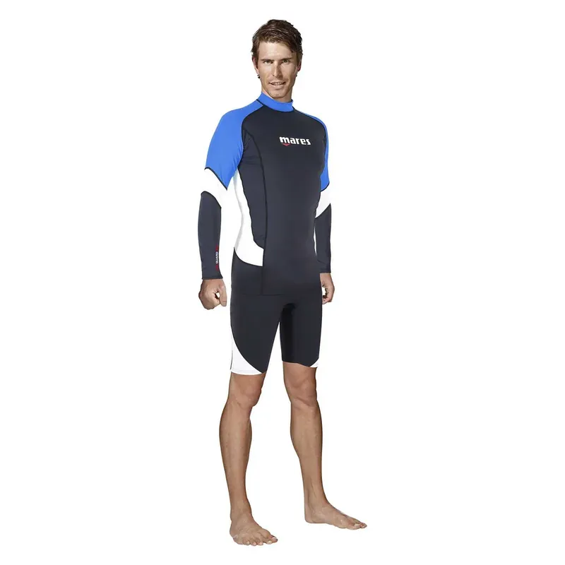 Preisknaller Rash Guard Man Long Sleeve Black-Blue M Mares 412551M