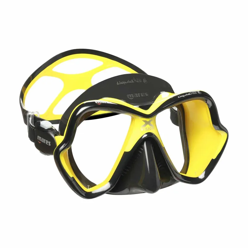 Nur Heute Diving Mask X-Vision Ultra Liquidskin Black-Yellow Mares 411052CLYLKYLK
