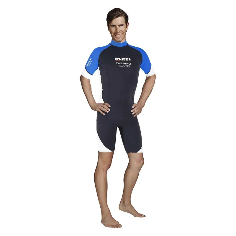 Finale Aktion Wetsuit Thermo Guard Man Short Sleeve 0,5mm Black-Blue S Mares 412549S