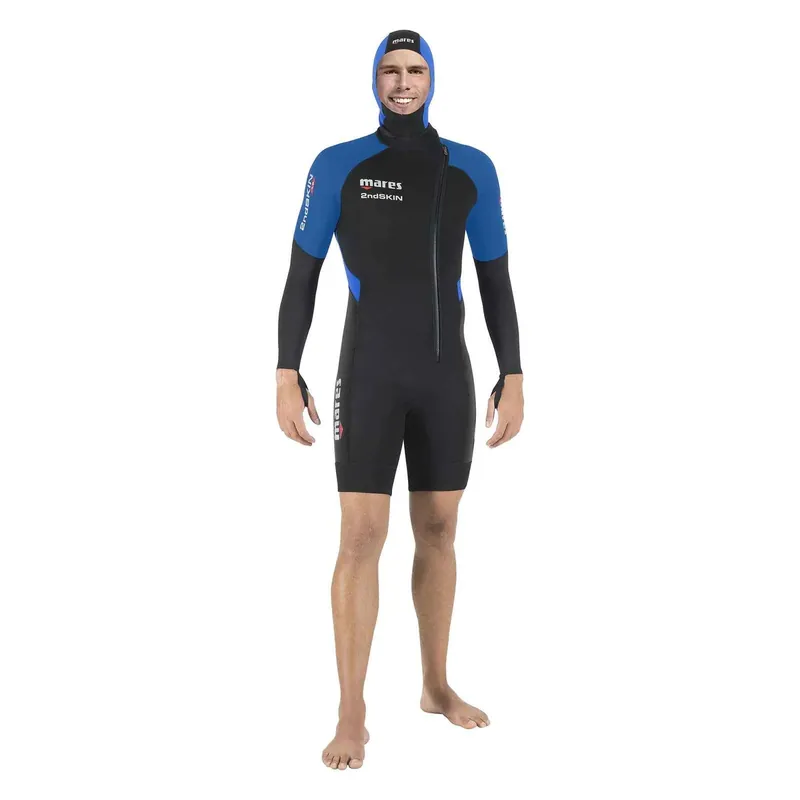 Heißes Angebot Short Wetsuit 2nd Skin Shorty Man Black-Blue Size 2-S Mares 412371S2
