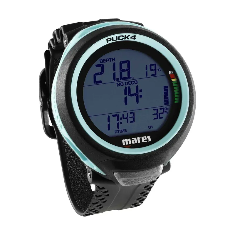 Nur Für Kurze Zeit Dive Computer Puck 4 Black-Aquamarine Mares 414149BKAQ