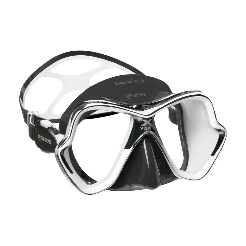 Diving Mask X-Vision Chrome Liquidskin Black-White Mares 411065CLWHKWHK Super-Preis