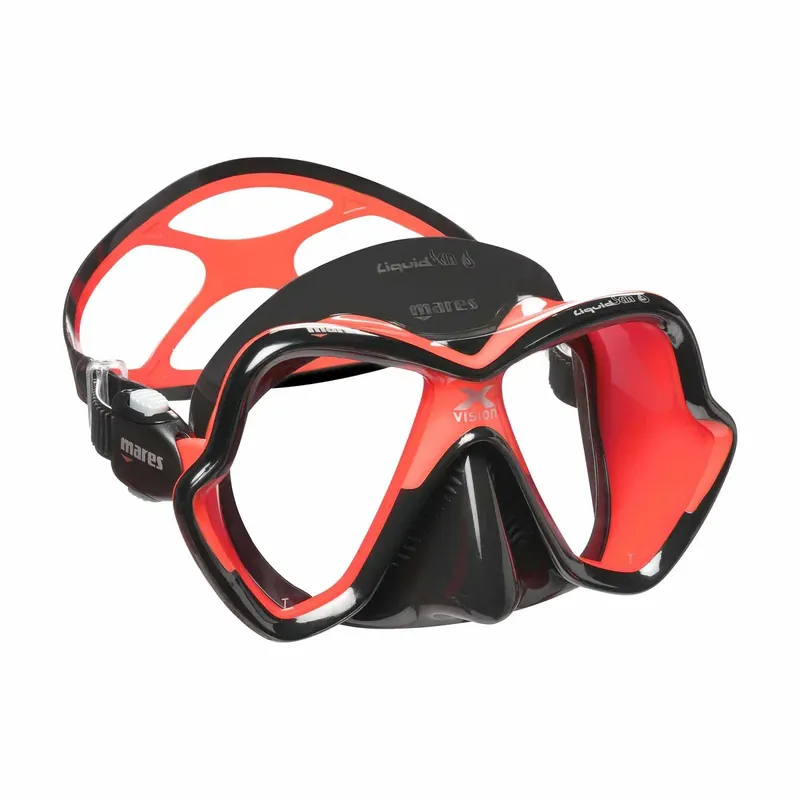 Preisreduziert Diving Mask X-Vision Ultra Liquidskin Black-Red Mares 411052CLRDKRDK