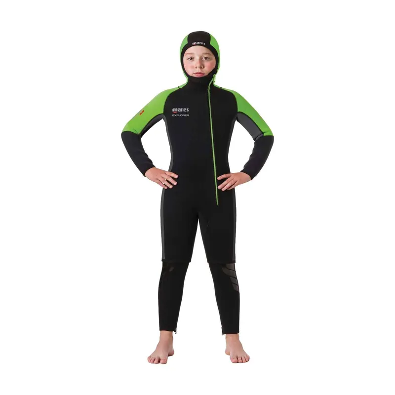 Wetsuit Explorer 5 Jacket Kids Black-Lime 8 Years Mares 412445-3 Sonderangebot