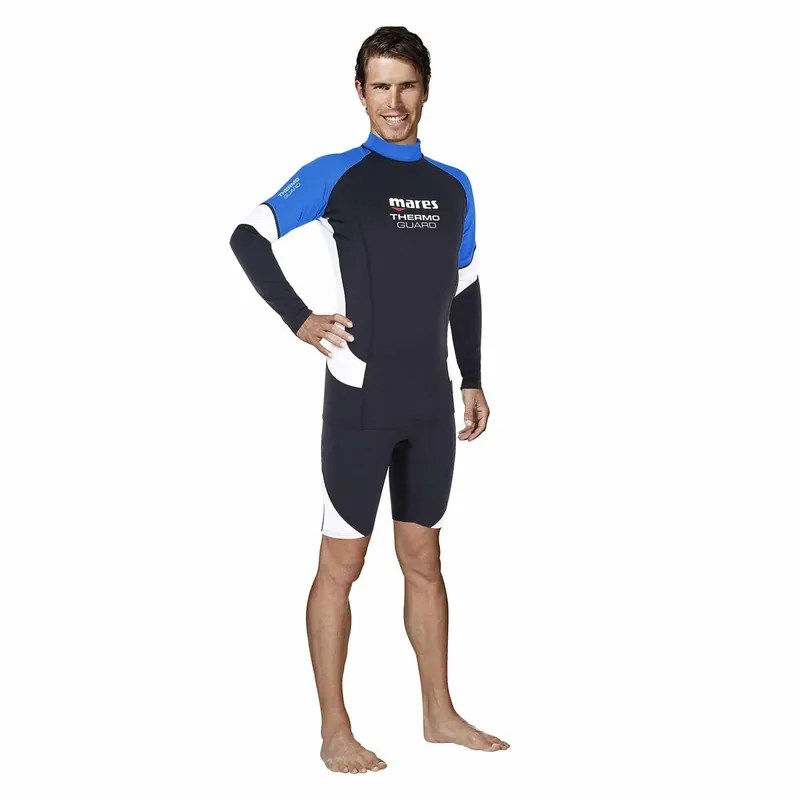 Wetsuit Thermo Guard Man Long Sleeve 0,5mm Black-Blue XS Mares 412550XS Markenprodukt