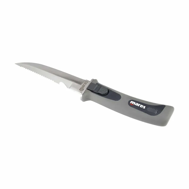 Dive Knife Pure Stainless Steel Grey-Black Mares 415629 Sonderaktion