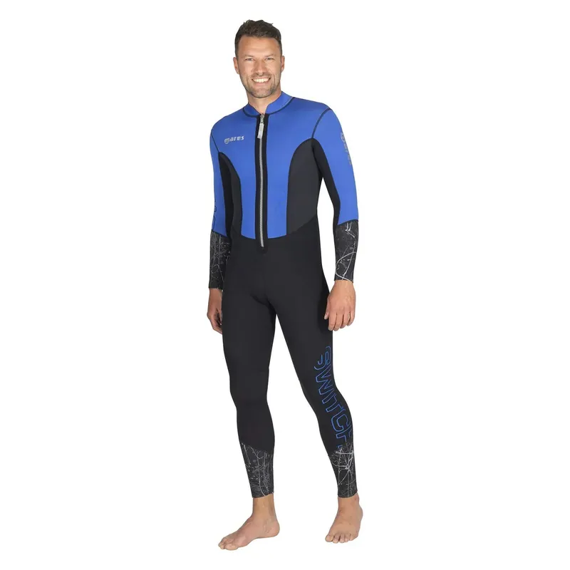 Mega-Angebot Full Wetsuit Switch Man 2,5mm Black-Blue Size 7-XXL Mares 412428S7
