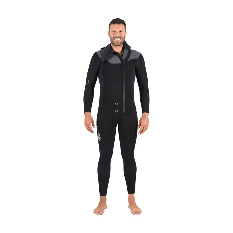Zertifiziert Full Wetsuit Dual Man 5mm Black-Grey Size 7-XXL Mares 412443BKS7