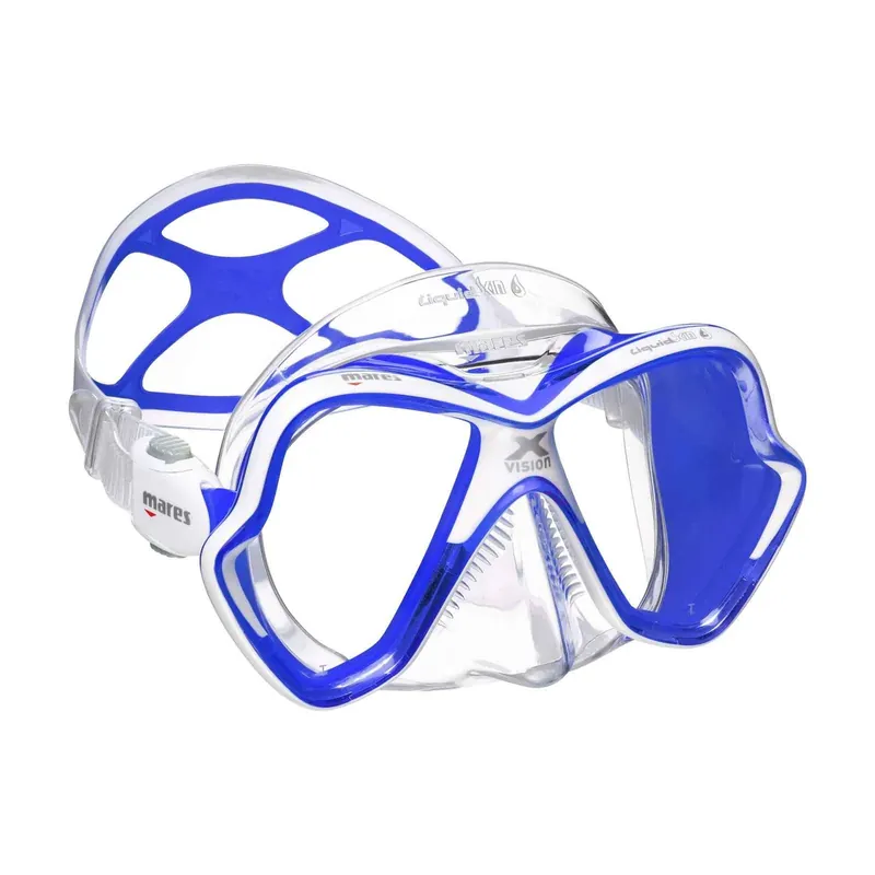 Rabatt Diving Mask X-Vision Ultra Liquidskin Blue-White Mares 411052CLBLWCBL