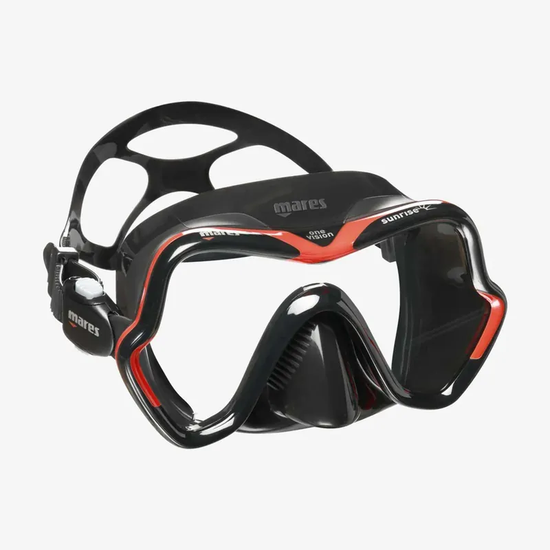 Diving Mask One Vision Sunrise Red-Black Mares 411047RDKBK Direkt Vom Hersteller