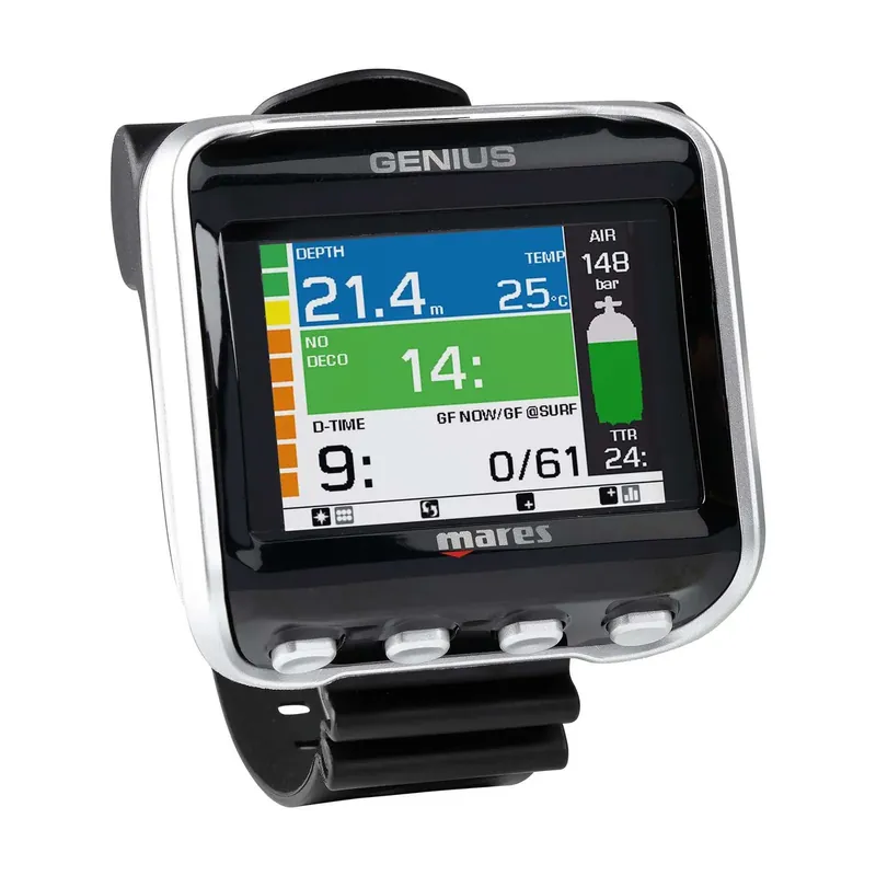 Dive Computer Genius Black-Silver Mares 414139BKSI Sichere Zahlung