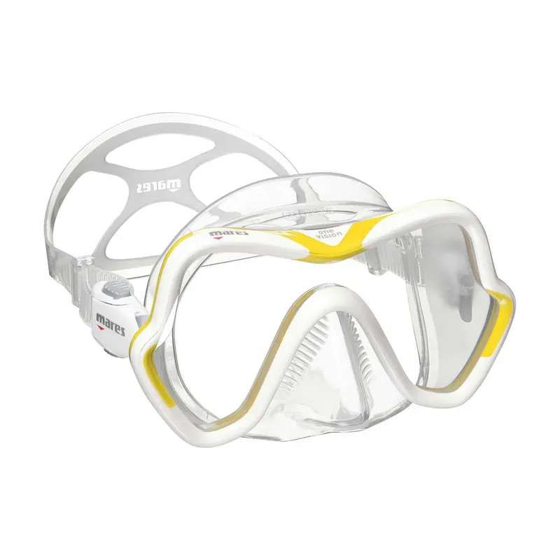 Diving Mask One Vision White-Yellow Mares 411046WYLCL Expressversand