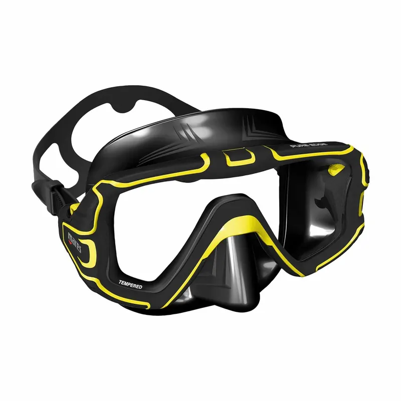 Diving Mask Pure Edge Black-Yellow Mares 411071BKYBK Garantierte Lieferung
