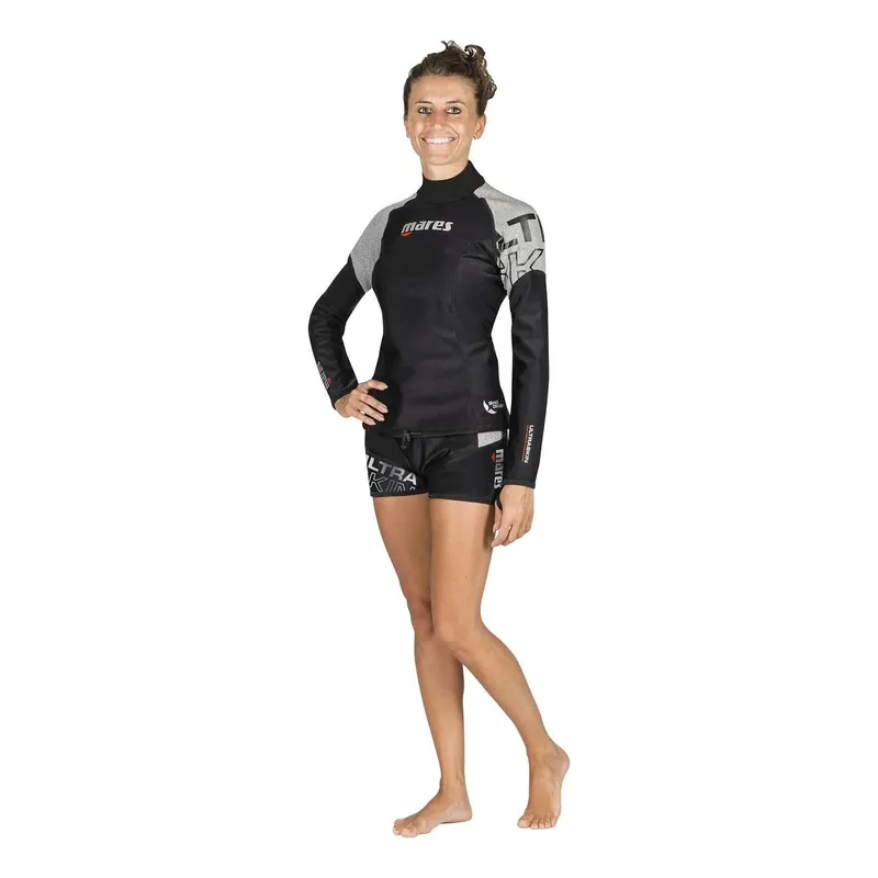 Top-Seller Diving Undersuit Ultraskin Long Sleeve Woman Black-Grey S Mares 412397S