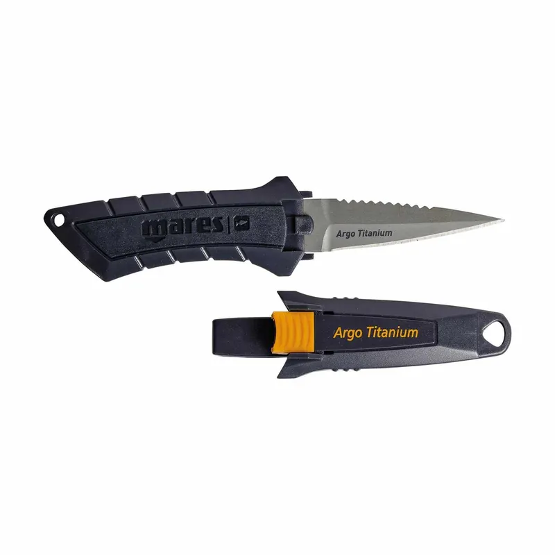 Top-Seller Spearfishing Knife Argo Titanium Black-Olive Mares 425616