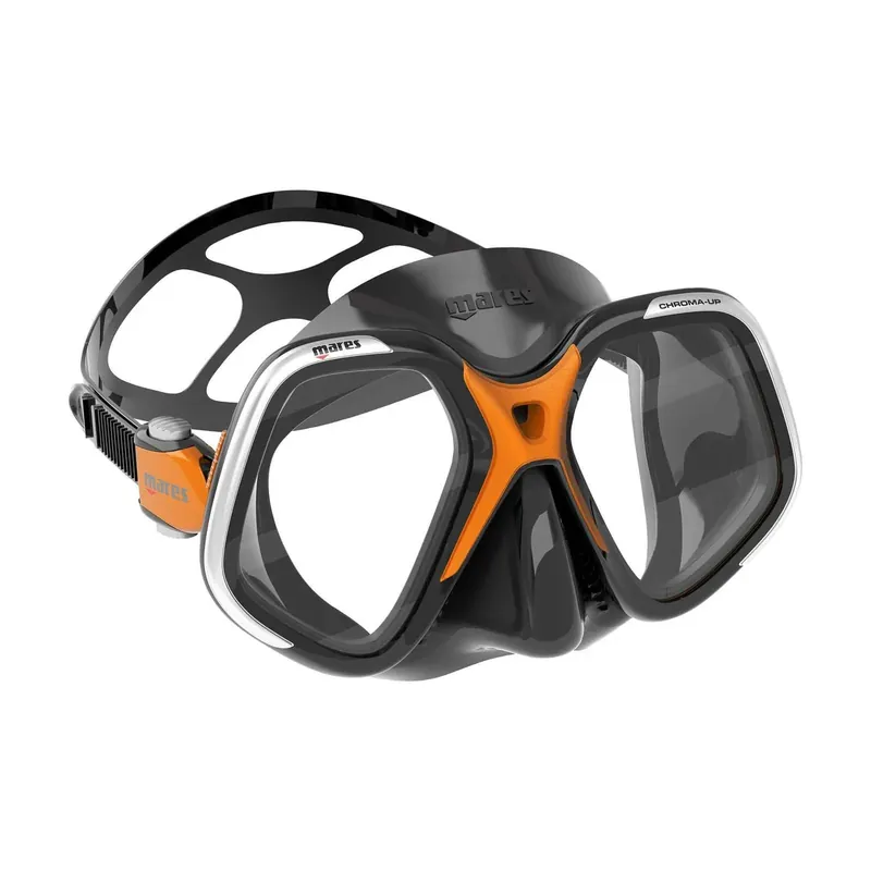 Nur Heute Diving Mask Chroma Up Black-Orange Mares 411066EBBORBK