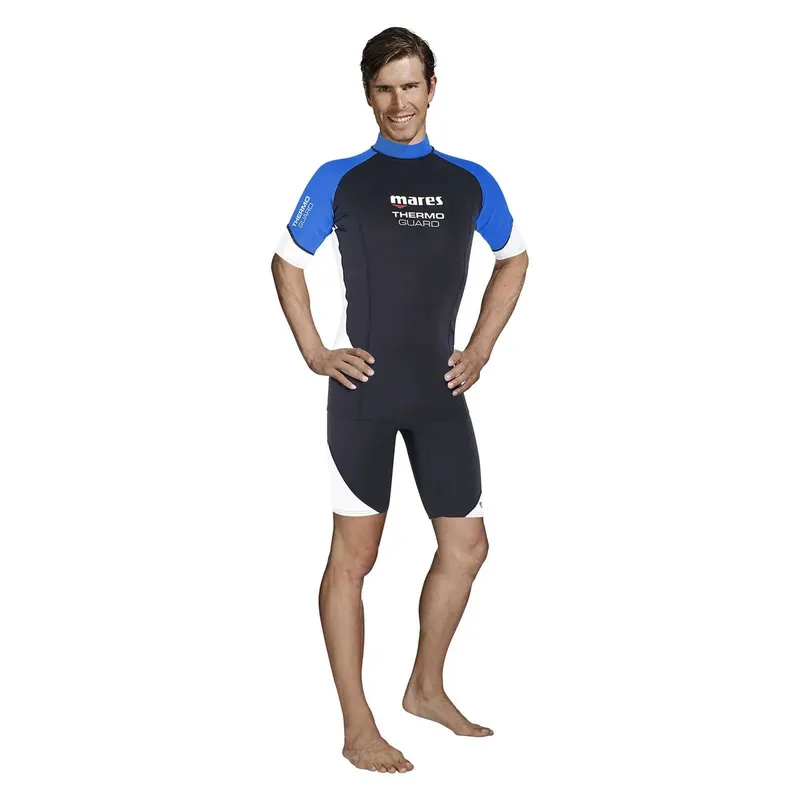 Bestpreis Wetsuit Thermo Guard Man Short Sleeve 0,5mm Black-Blue M Mares 412549M