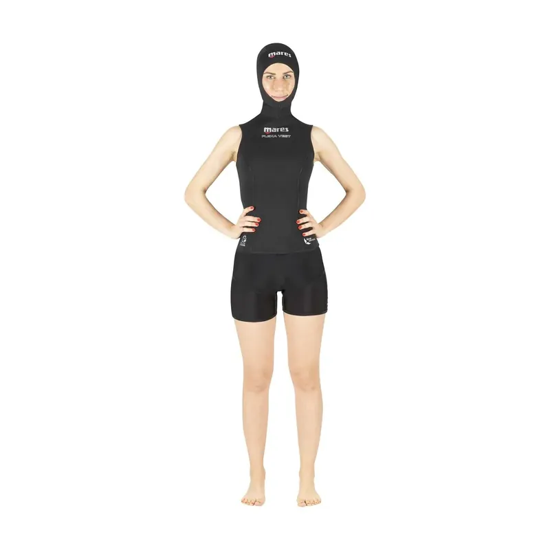 Short Wetsuit Flexa Vest Woman 3mm Black Size 1-XS Mares 412472S1 Geprüft