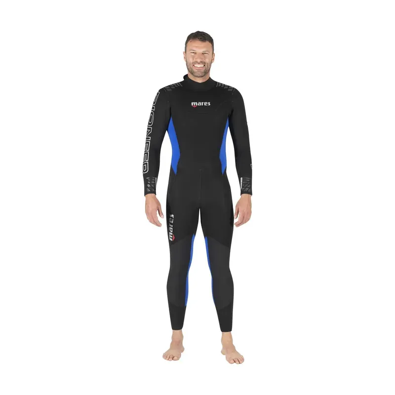 Full Wetsuit Pioneer Man 5mm Black-Blue Size 7-XXL Mares 412465S7 Highlight