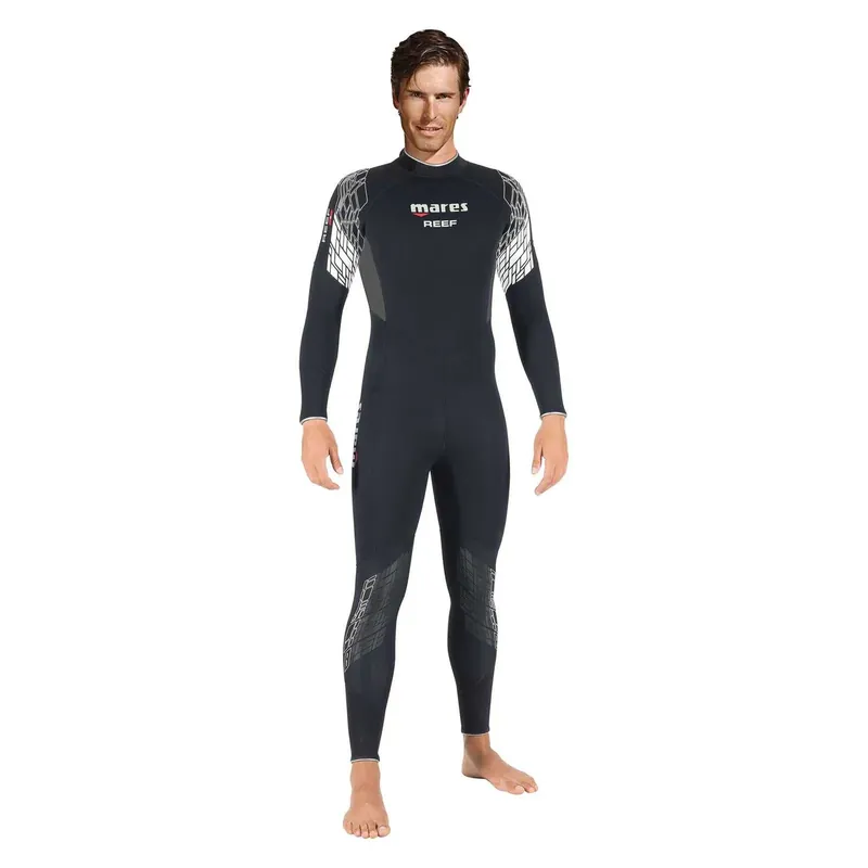 Finale Aktion Full Wetsuit Reef Man 3mm Black-Grey-White Size 8-XXXL Mares 412382S8