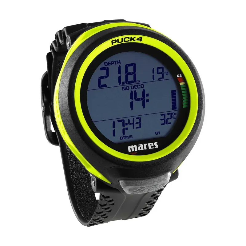 Jetzt Kaufen Dive Computer Puck 4 Black-Yellow Mares 414149BKYF