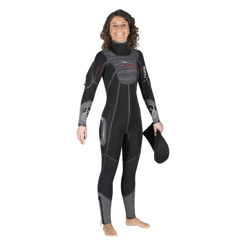 Full Wetsuit Flexa Graphene Woman 7mm S-S2 Mares 412079S2 Versand Am Gleichen Tag