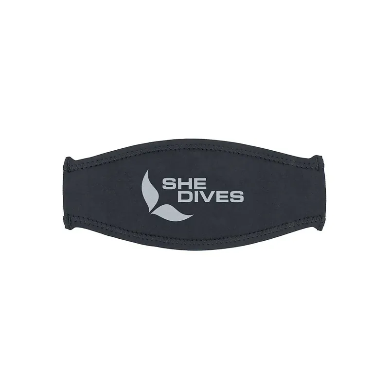 Zertifiziert Diving Mask Strap Cover Woman Black Mares 412902