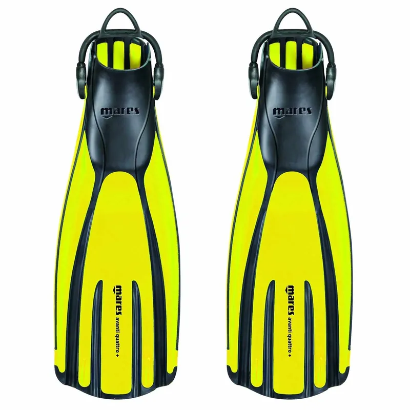 Diving Fins Avanti Quattro+ Yellow-Reflex R-41-44 Mares 410003SARRYL Zertifiziert