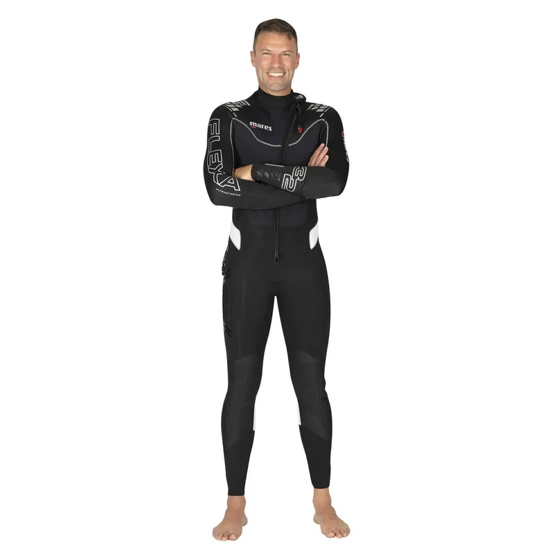Full Wetsuit Flexa Man 3-2mm Black-White Size 3-M Mares 412435S3 Mega-Angebot