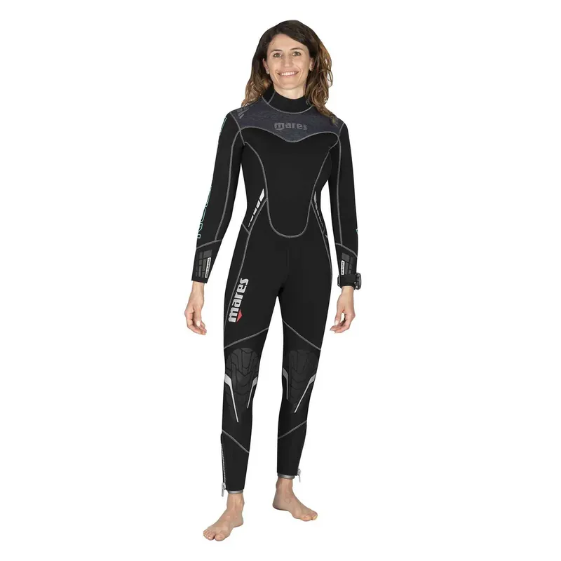 Günstig Full Wetsuit Evolution Woman 7mm Black-Grey L-Double-Wide Mares 4124405W