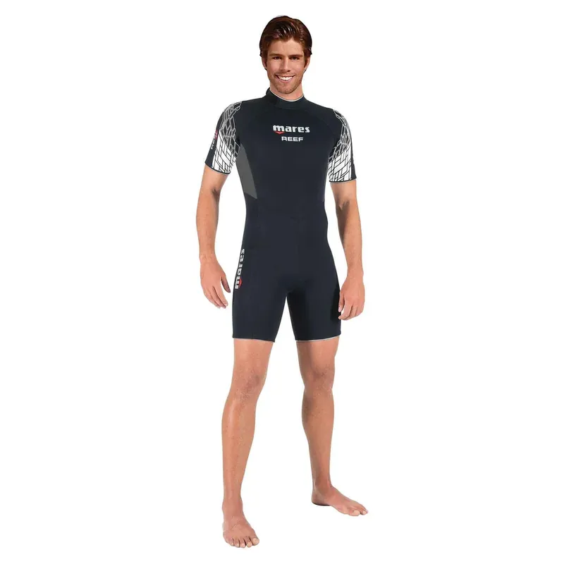Short Wetsuit Reef Shorty Man 2,5mm Black-Grey-White Size 6-XL Mares 412384S6 Sofort Bestellen