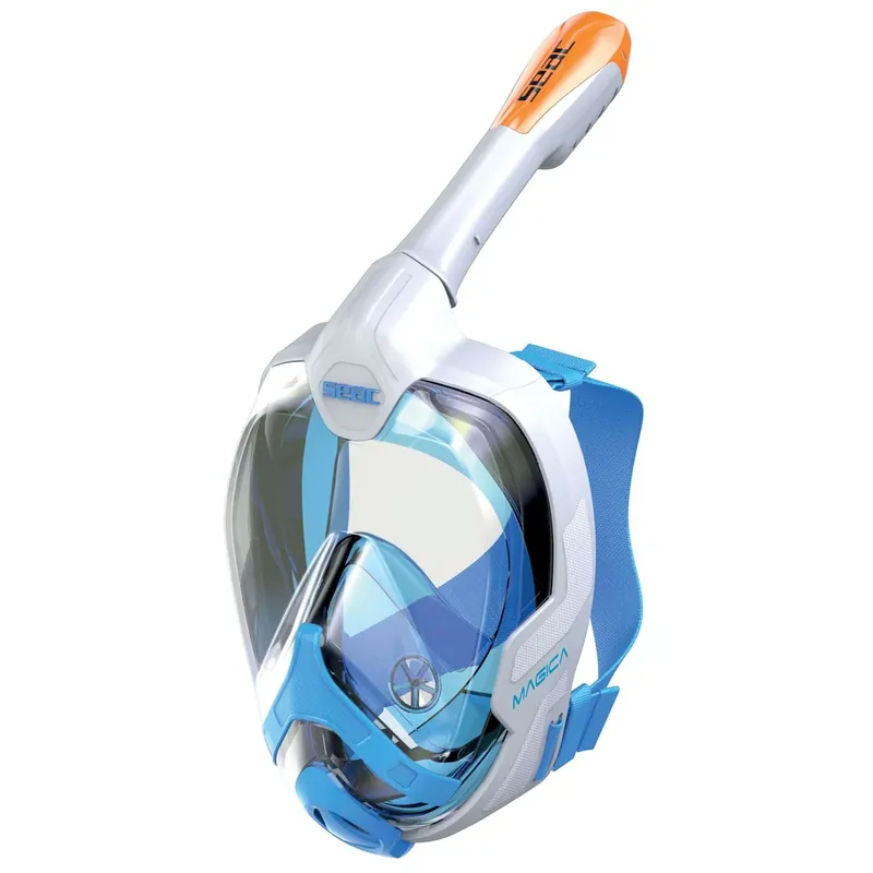 Neu Snorkeling Full Face Mask Magica White-Blue-Orange S-M Seac 170-10WO-SLT