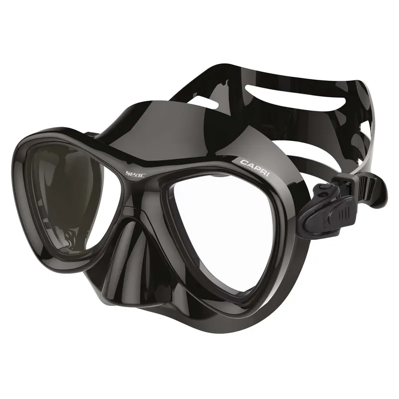 Snorkeling Mask Capri Slt Black Seac 75-13N-SBLN Echt