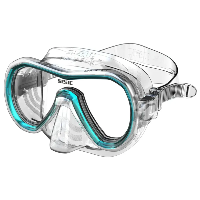 Snorkeling Mask Giglio Clear-Turquoise Seac 75-47A-SKL Heißes Angebot