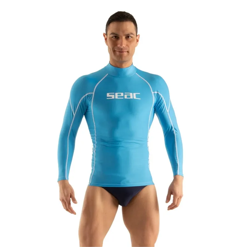 Jetzt Bestellen Rash Guard Raa Long Evo Man Light-Blue S Seac 155-29-S