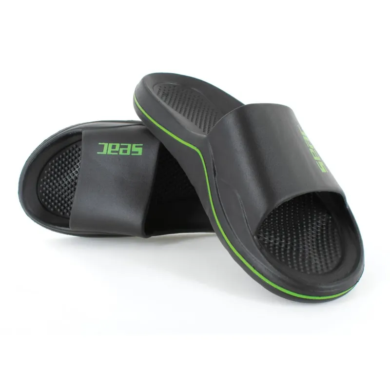 Slippers Caya Black-Lime Size 42 Seac 150-16NL-42 Must-Have