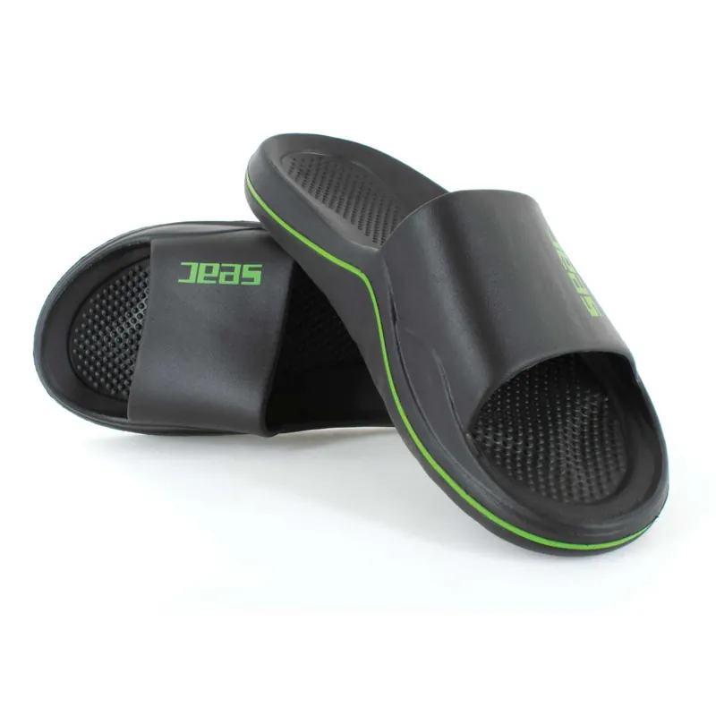 Slippers Caya Black-Lime Size 37 Seac 150-16NL-37 Sichere Zahlung