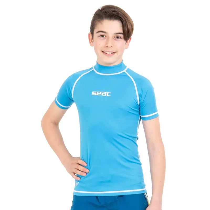 Begrenztes Angebot Rash Guard T-Sun Short Kids Boy Light-Blue 3 Years Seac 155-20-3