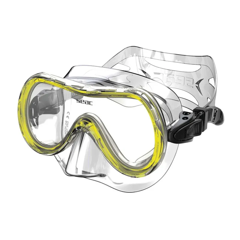 Nur Heute Snorkeling Mask Salina Md Clear-Yellow Seac 9445Y