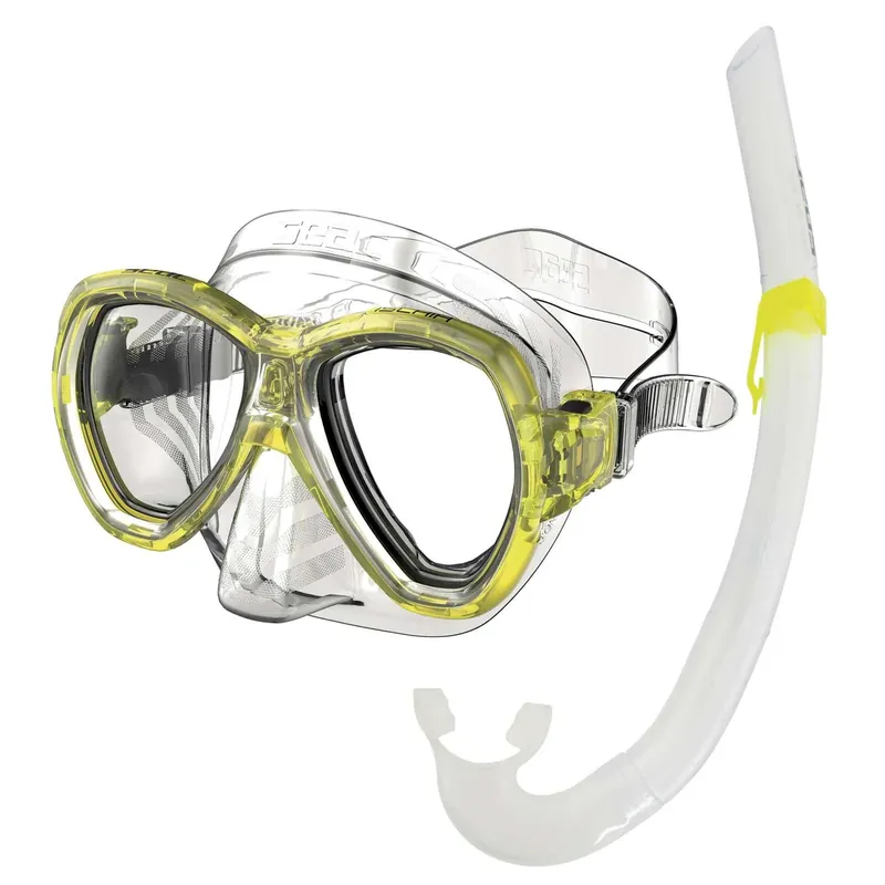 Beliebt Snorkeling Set Ischia Clear-Yellow Seac 89-41Y