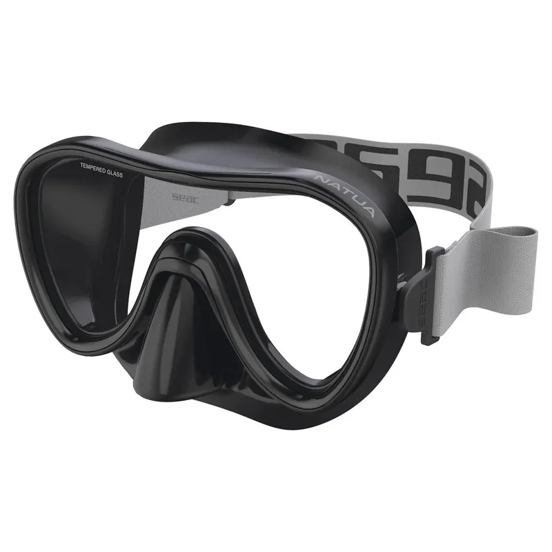 Geprüft Snorkeling Mask Natua Black Seac 75-80N-SBL