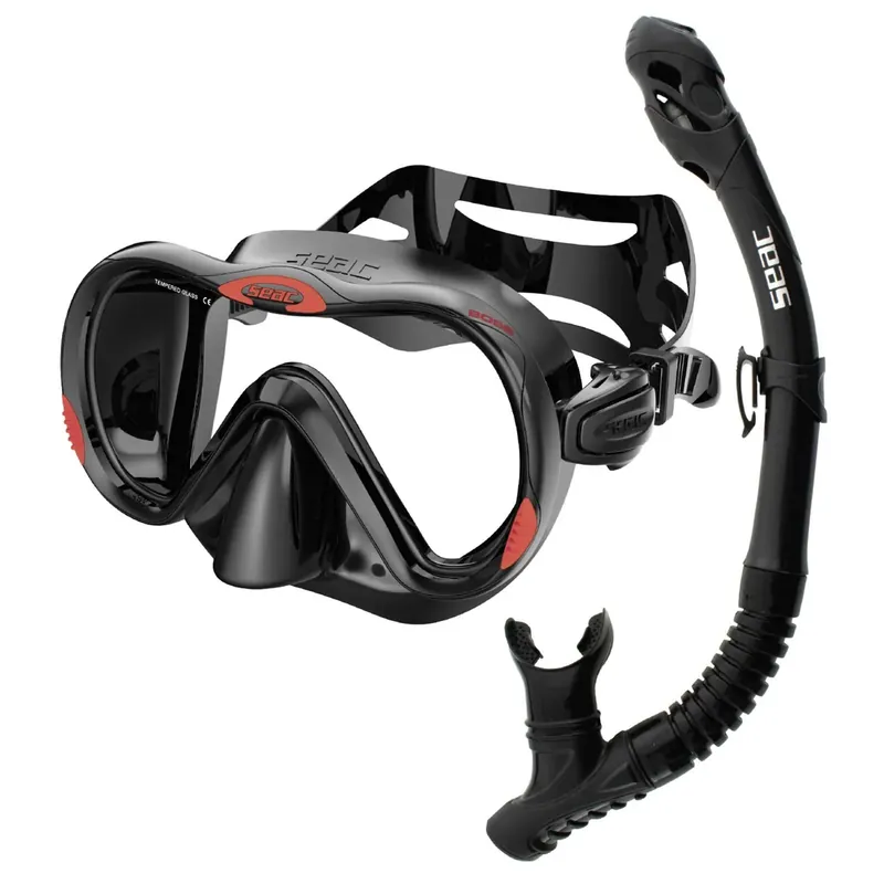 Top-Seller Snorkeling Set Boss Reverse Dry Black Seac 89-102N