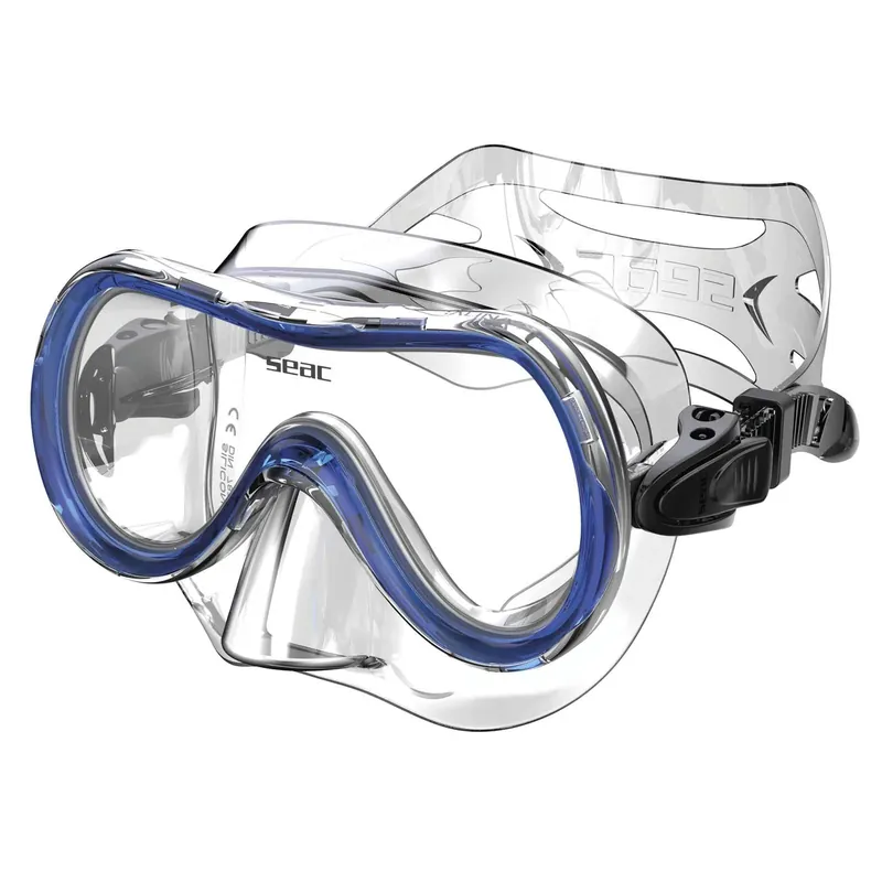Snorkeling Mask Salina Slt Clear-Blue Seac 9442B Garantierte Lieferung