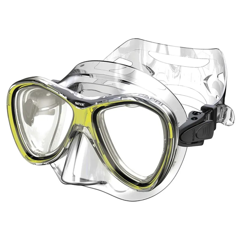 Snorkeling Mask Capri Slt Clear-Yellow Seac 9419Y Kracherpreis