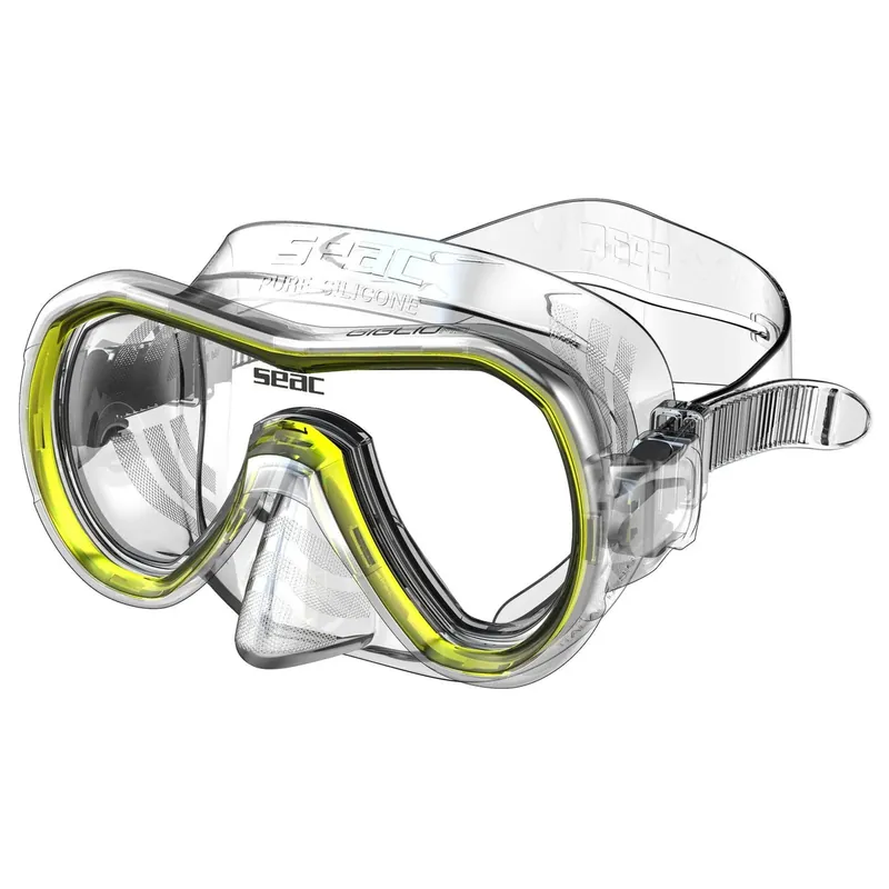 Meistverkauft Snorkeling Mask Giglio Md Clear-Yellow Seac 75-48Y-SKL
