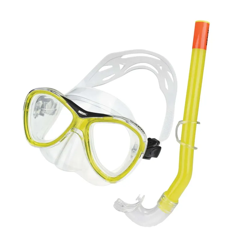 Snorkeling Set Capri Slt Z Grande Clear-Yellow Seac 9464Y Knallerangebot